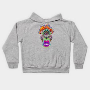 Flaming eye Kids Hoodie